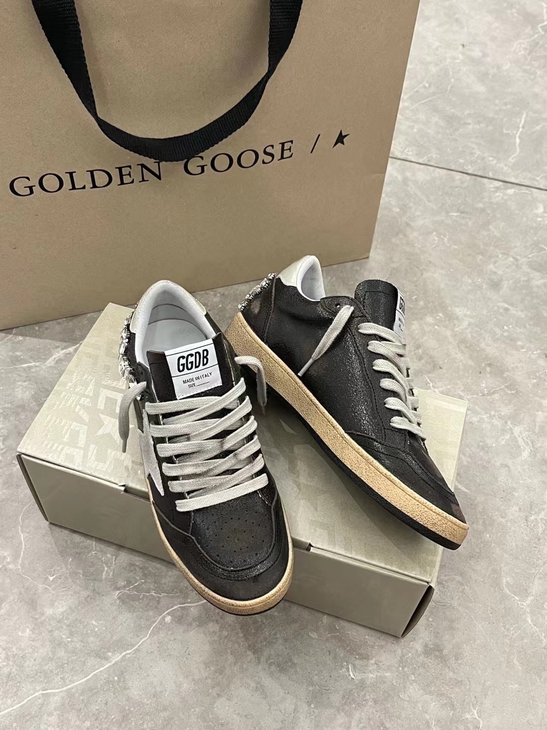 G style Mesh star couple dirty shoes