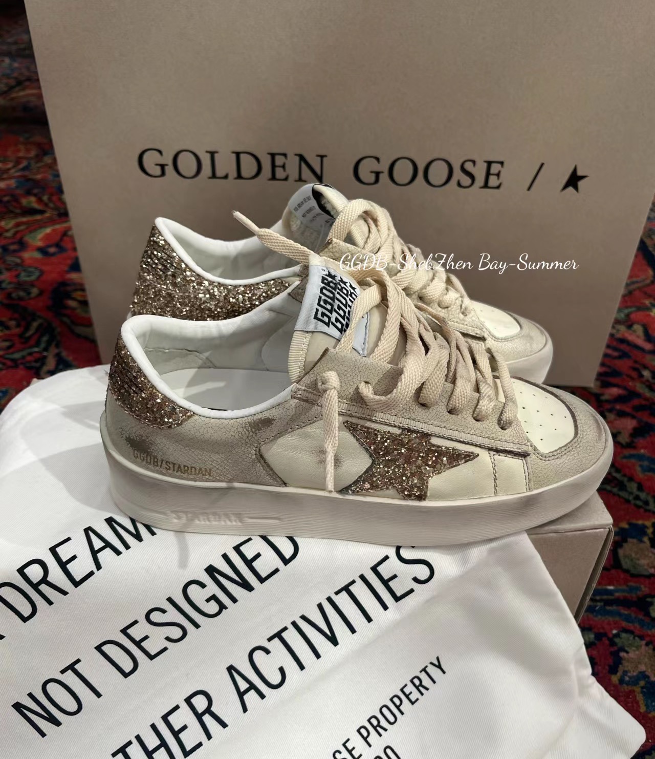 G style Mesh star couple dirty shoes