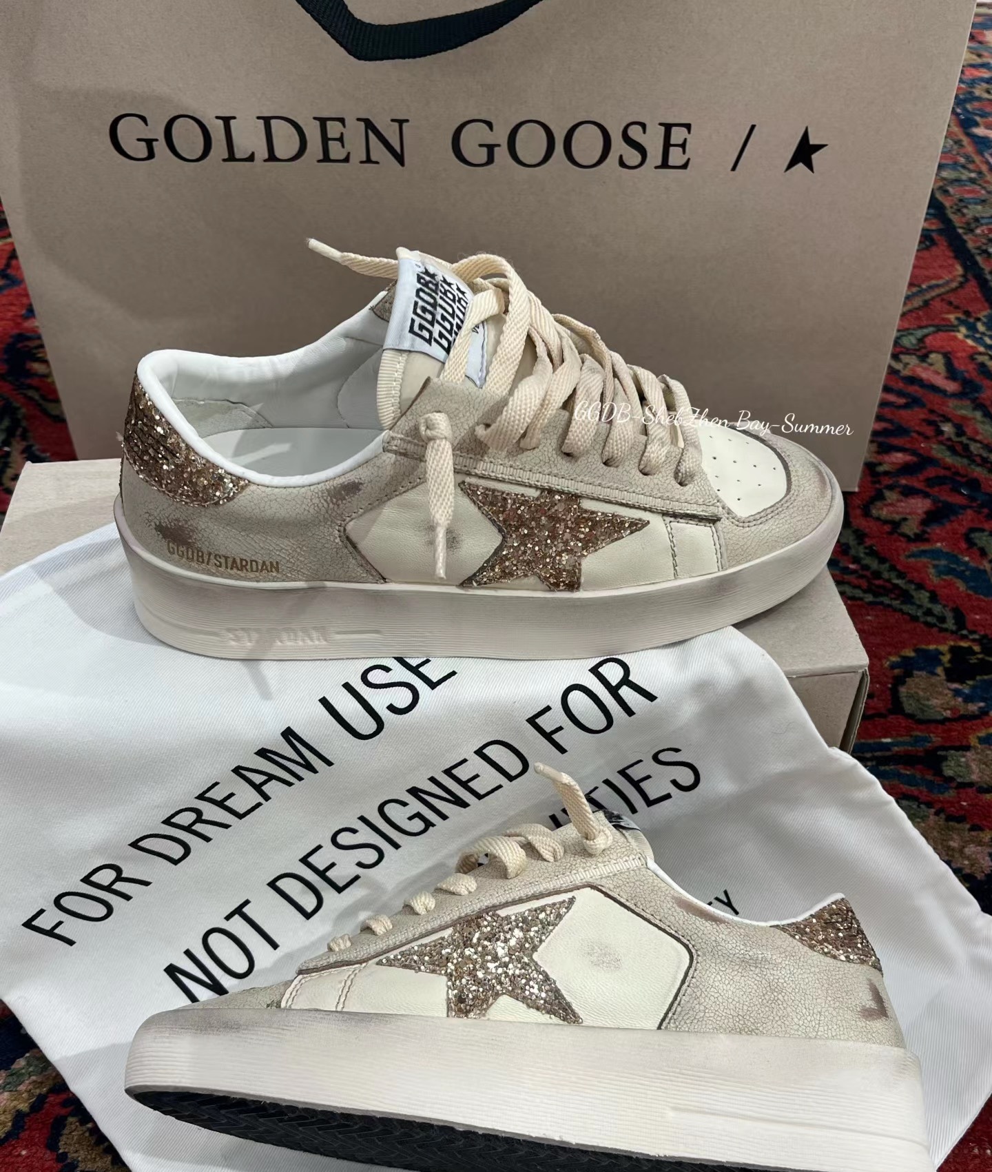 G style Mesh star couple dirty shoes