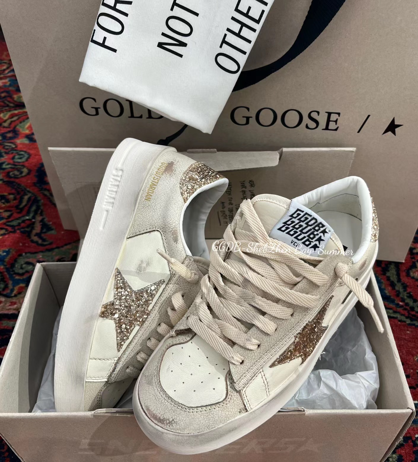 G style Mesh star couple dirty shoes