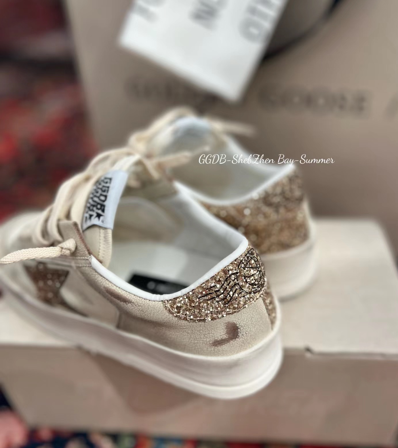 G style Mesh star couple dirty shoes