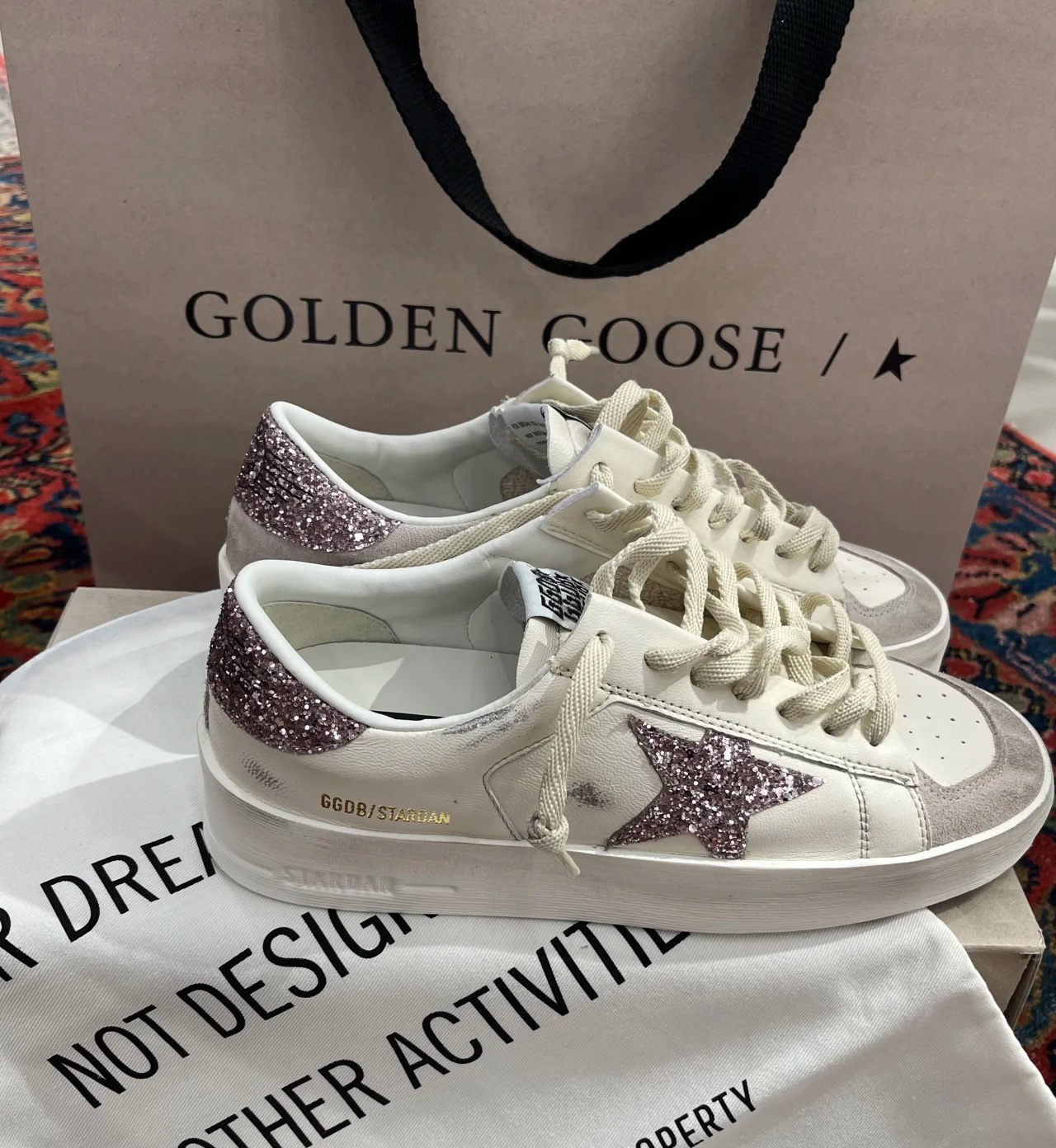 G style Mesh star couple dirty shoes