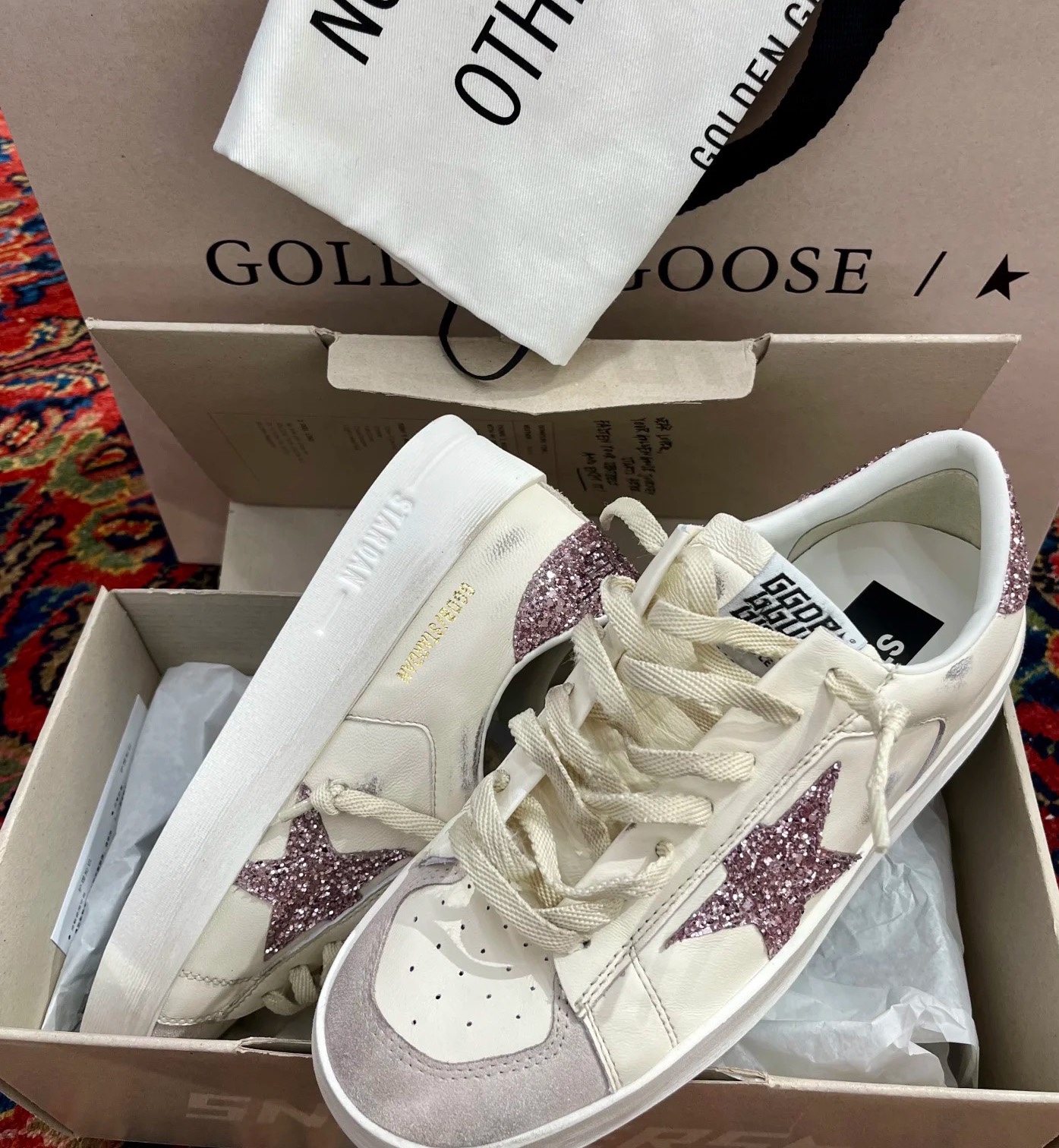 G style Mesh star couple dirty shoes