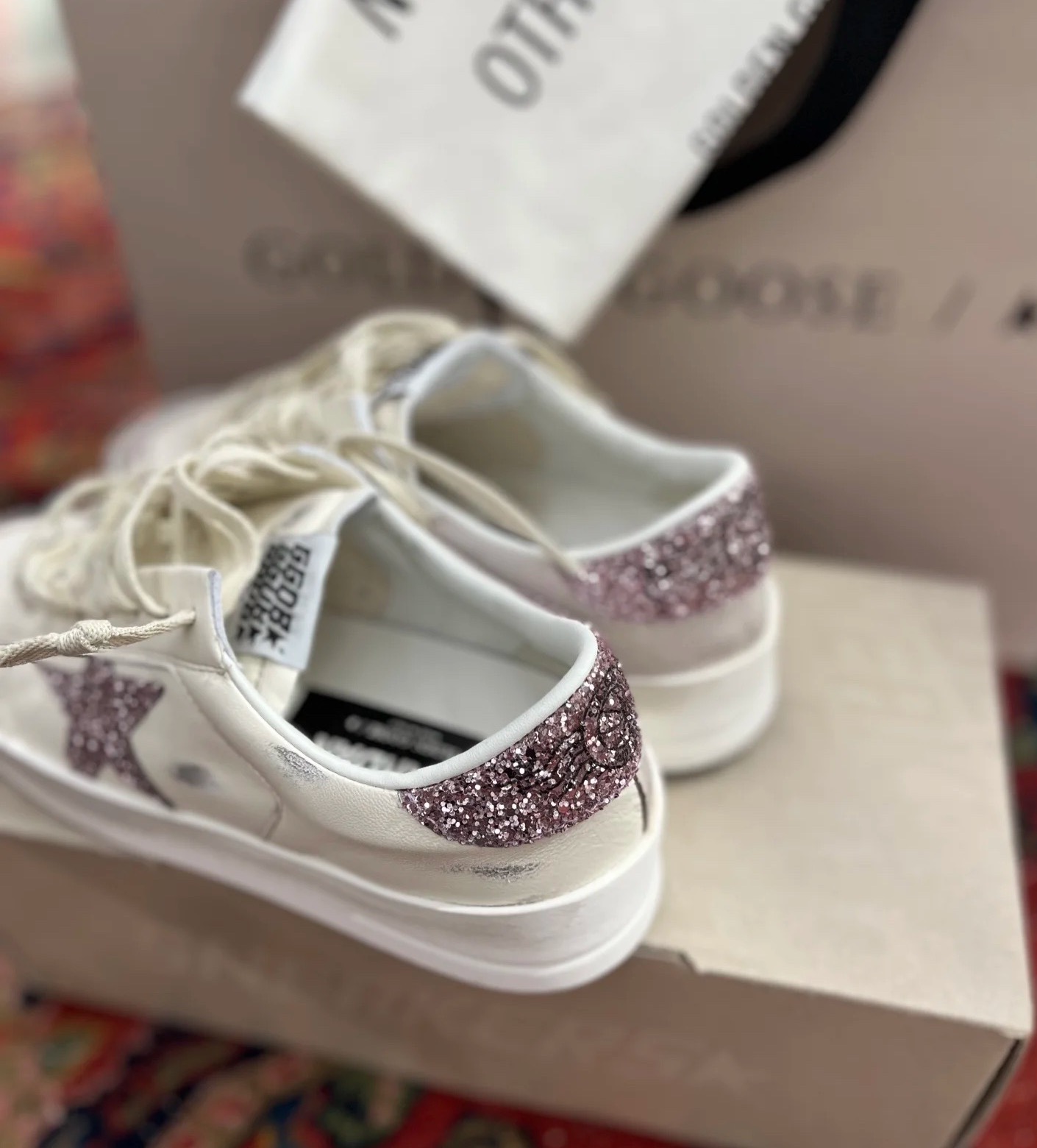 G style Mesh star couple dirty shoes
