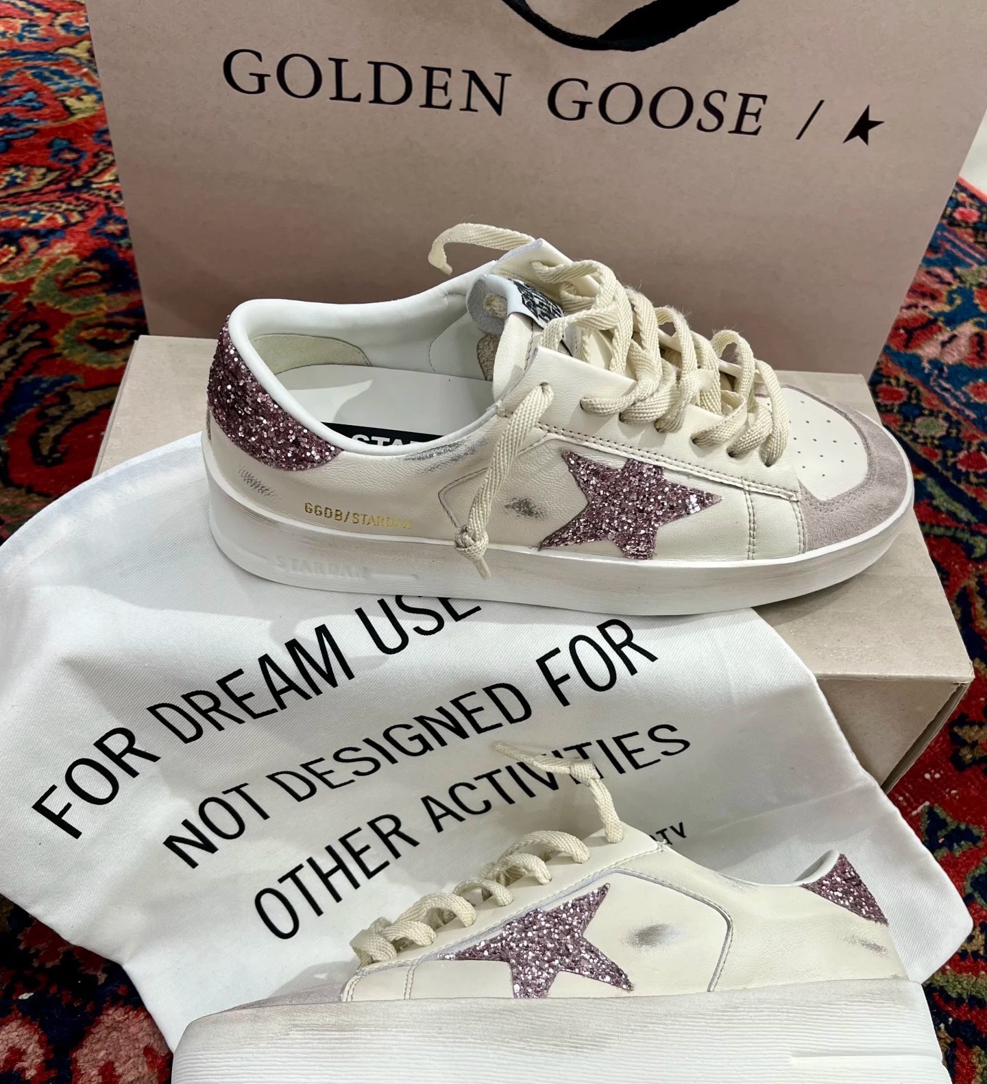 G style Mesh star couple dirty shoes