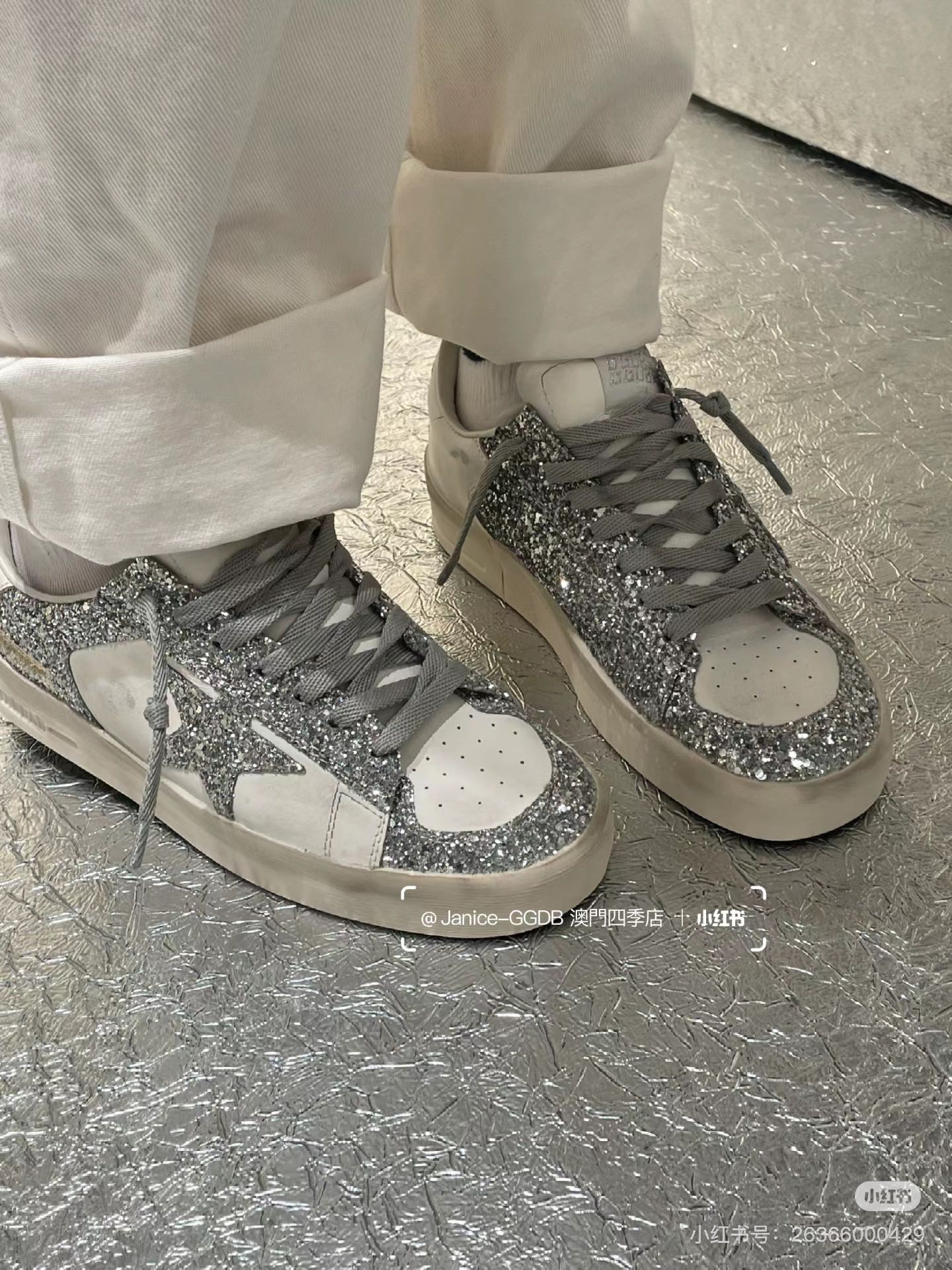 G style Mesh star couple dirty shoes
