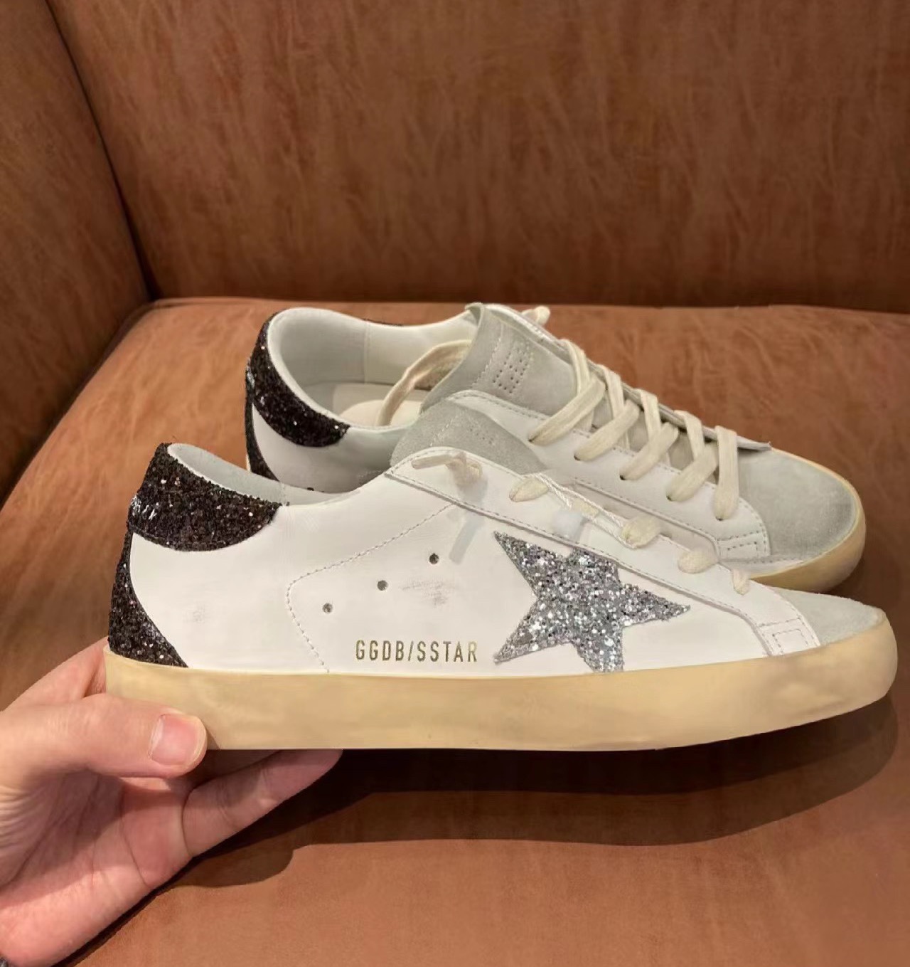 G style Mesh star couple dirty shoes