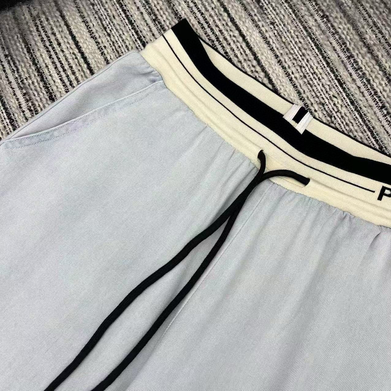 P style Drawstring Tencel Jeans