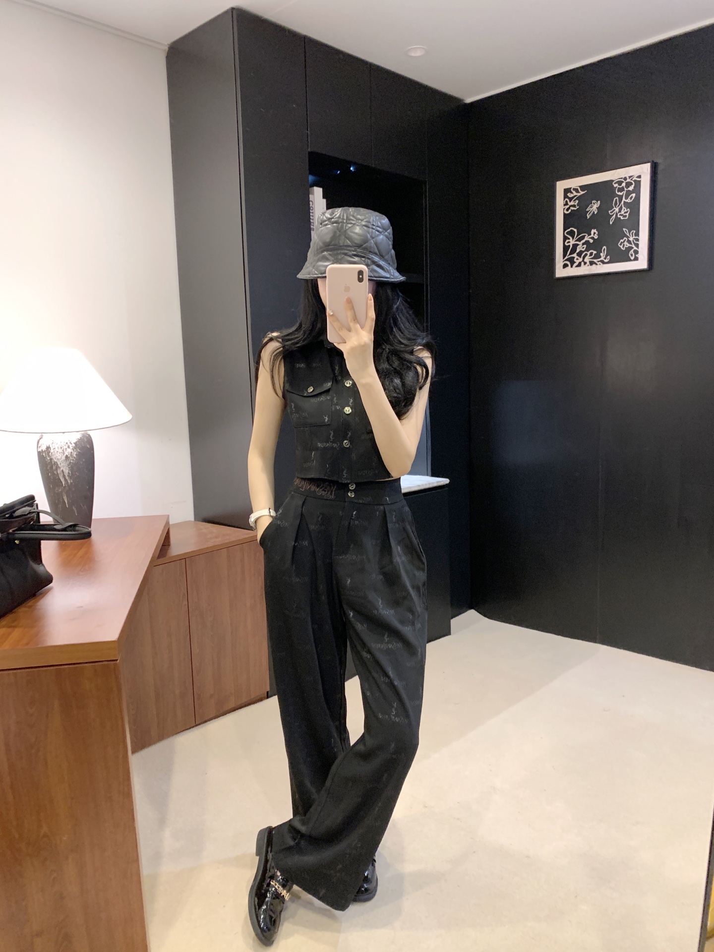 Y style Embroidered vest set