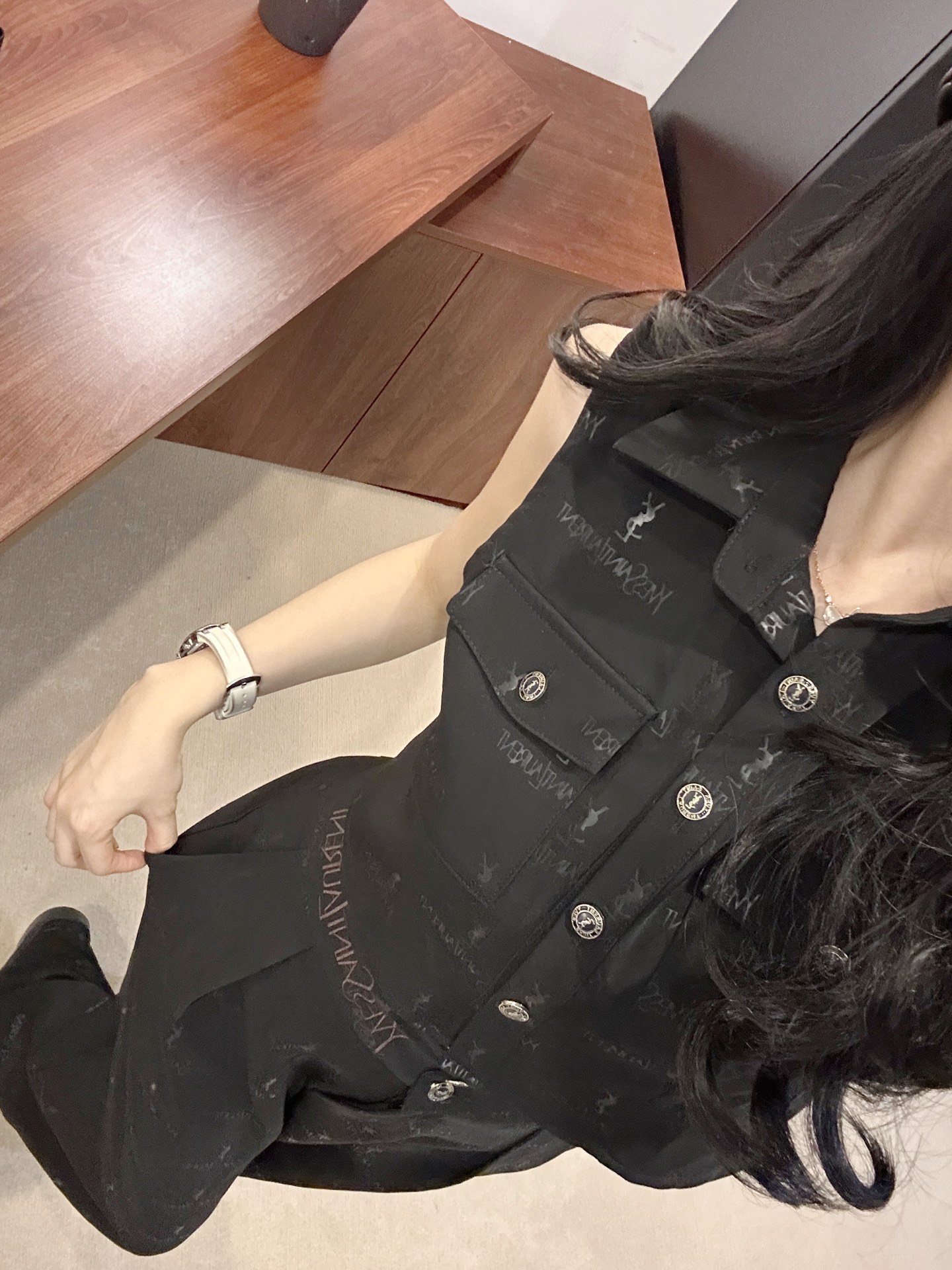 Y style Embroidered vest set