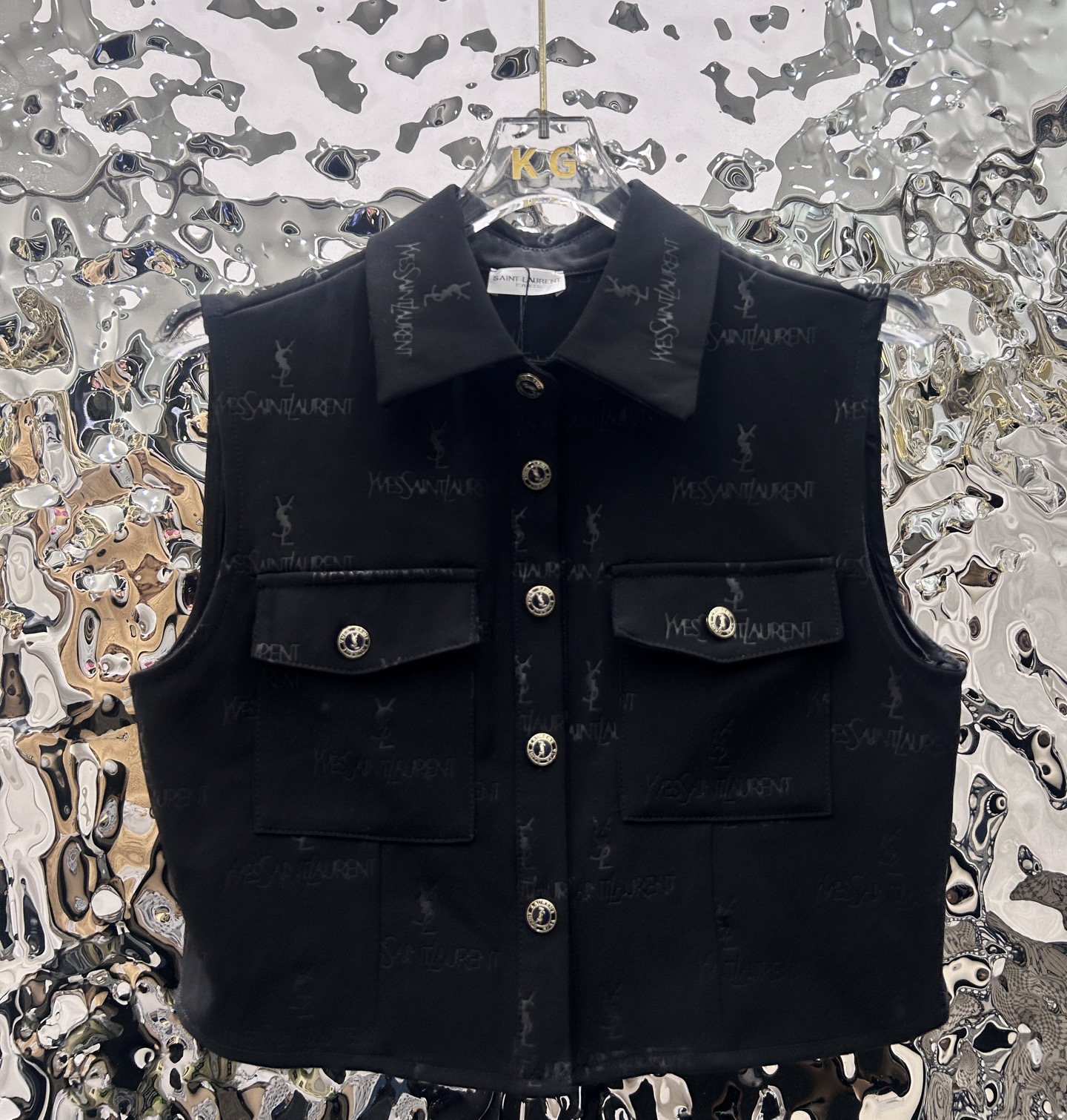 Y style Embroidered vest set