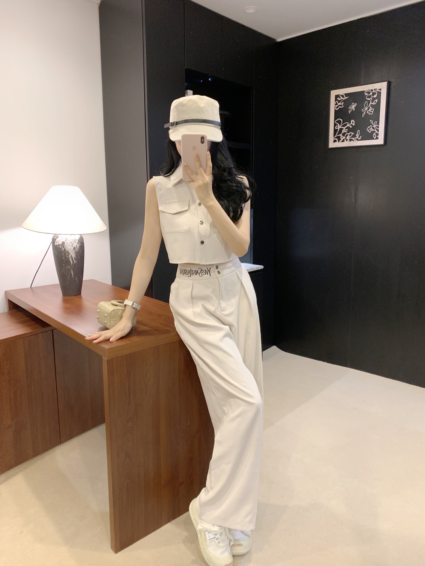 Y style Embroidered vest set