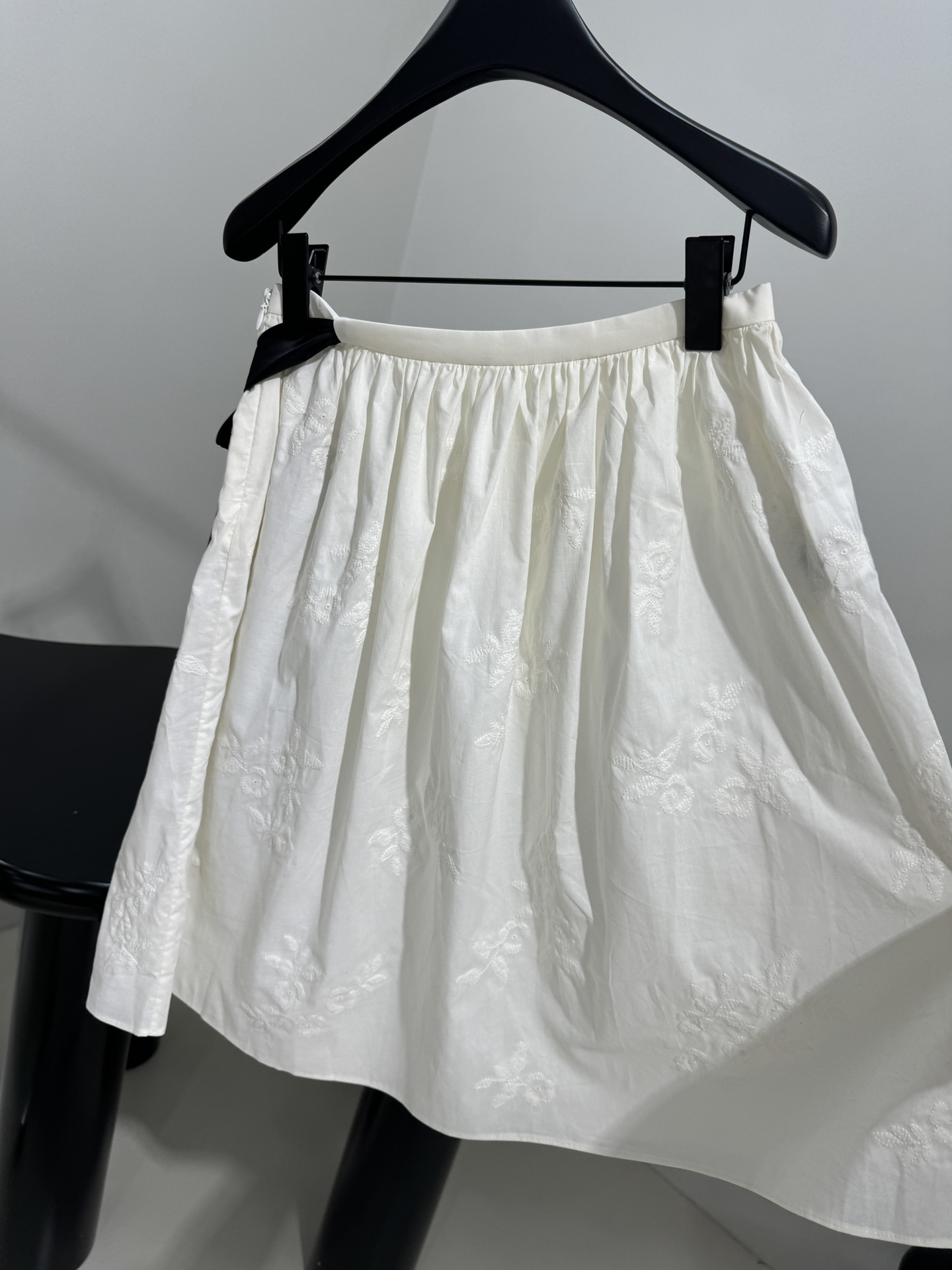 M style Cotton and silk blend jacquard skirt