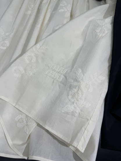 M style Cotton and silk blend jacquard skirt