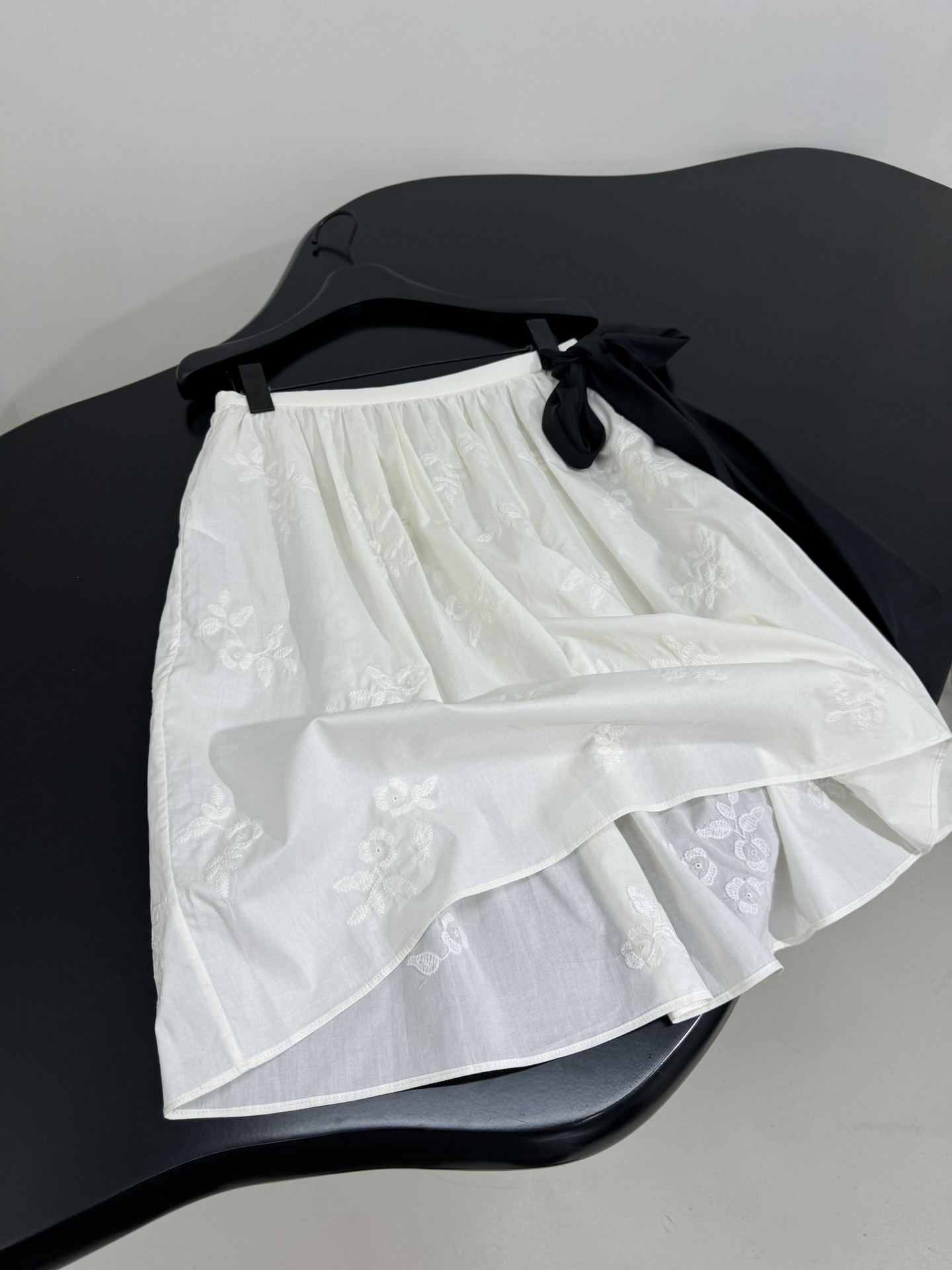 M style Cotton and silk blend jacquard skirt