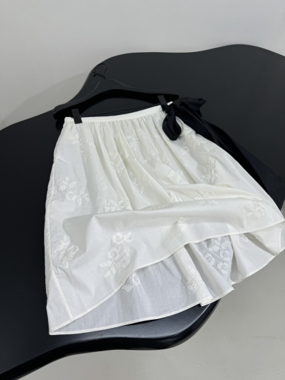 M style Cotton and silk blend jacquard skirt