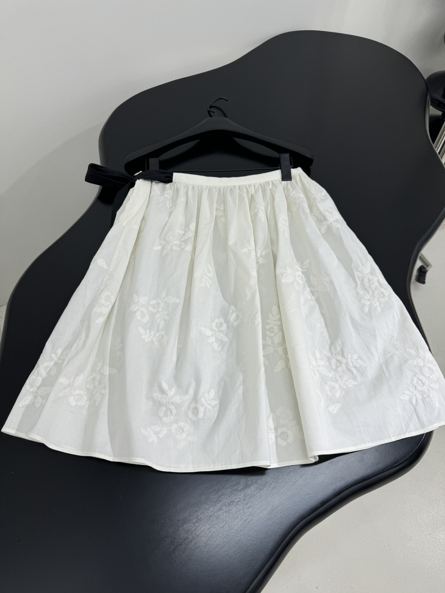 M style Cotton and silk blend jacquard skirt