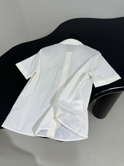 M style Cotton and silk blend jacquard top