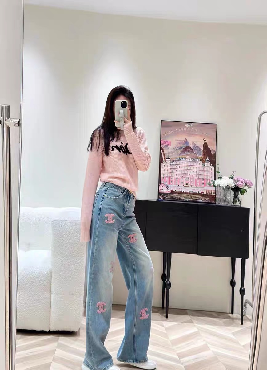 C style Double C logo casual jeans