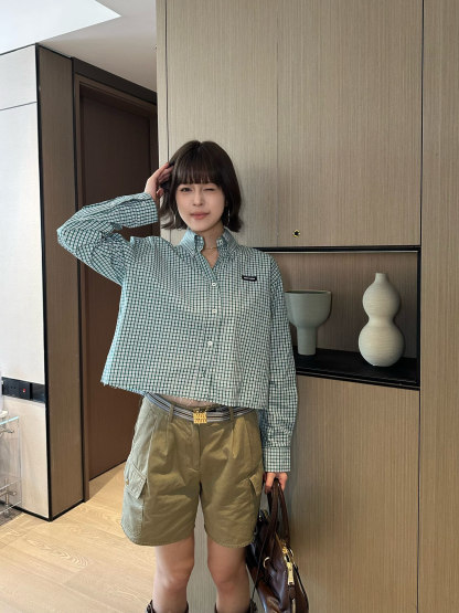 M style Logo Check Shirt