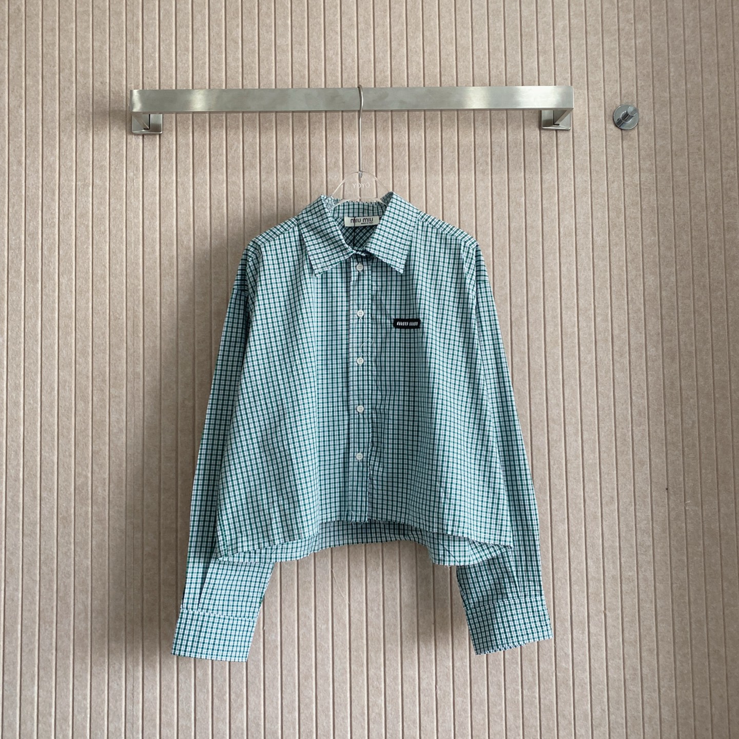 M style Logo Check Shirt
