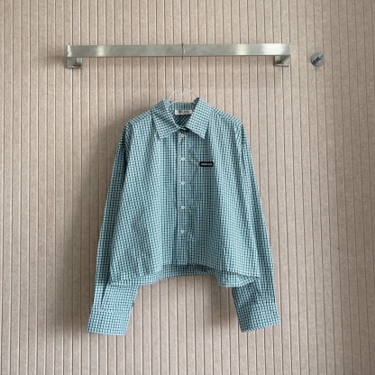 M style Logo Check Shirt