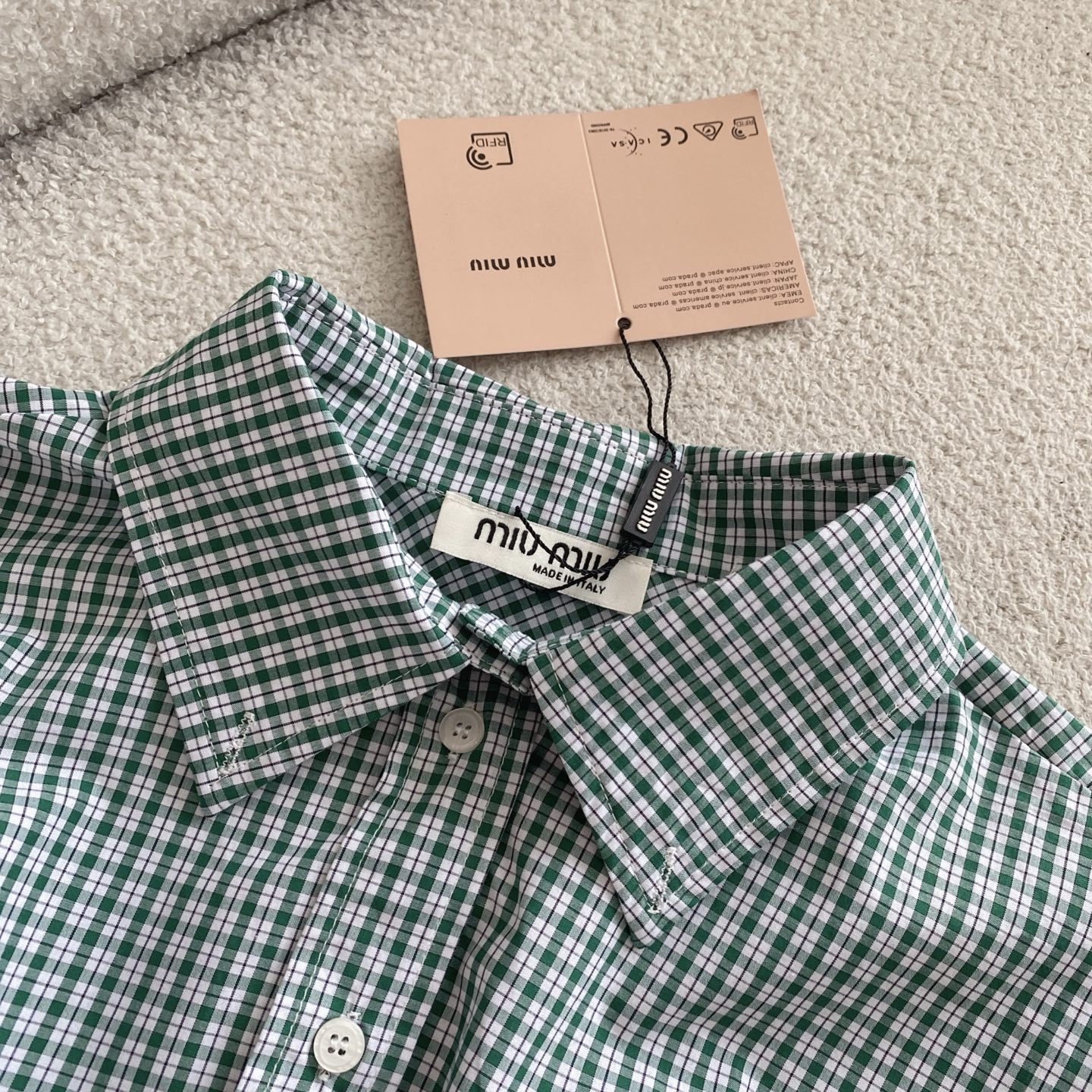 M style Logo Check Shirt
