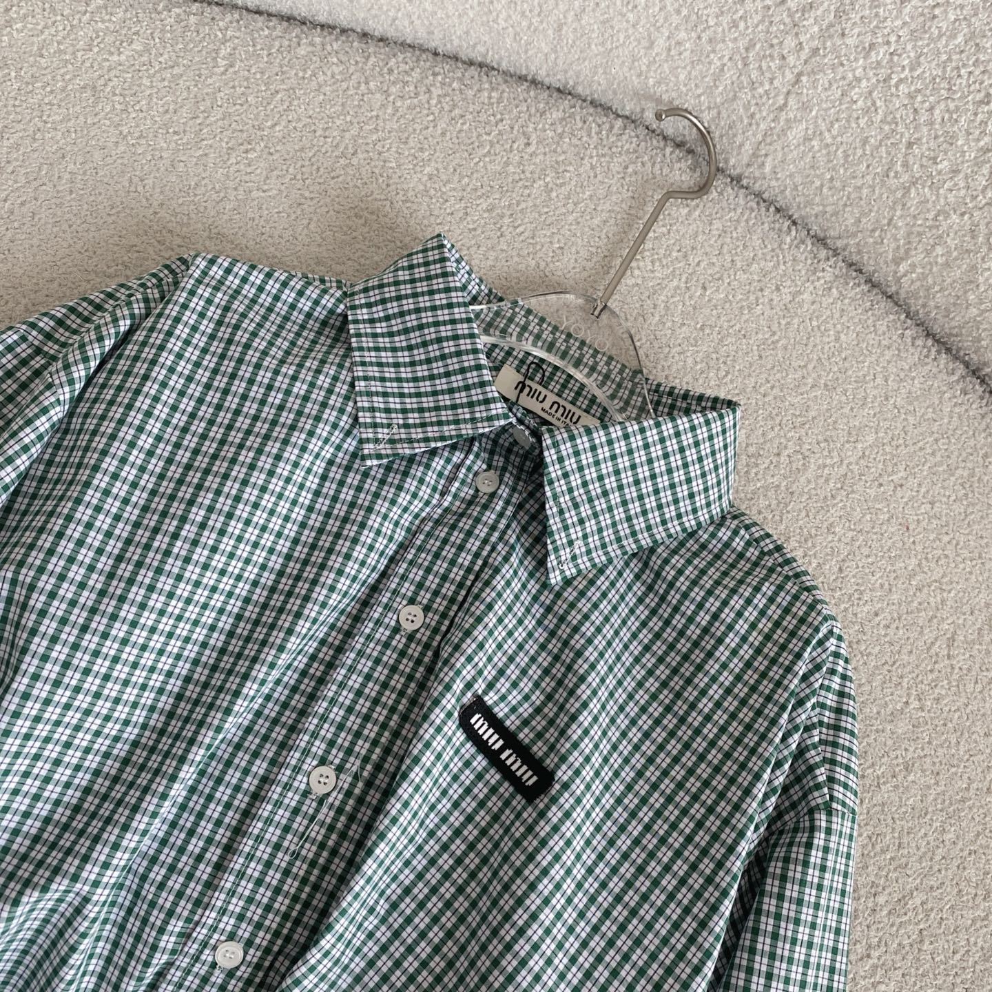 M style Logo Check Shirt