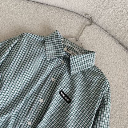 M style Logo Check Shirt