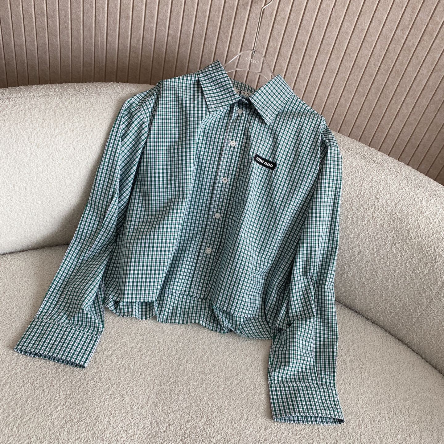 M style Logo Check Shirt