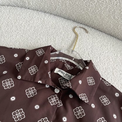 M style Hawaiian holiday style Cuban short-sleeved shirt