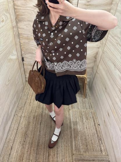 M style Hawaiian holiday style Cuban short-sleeved shirt