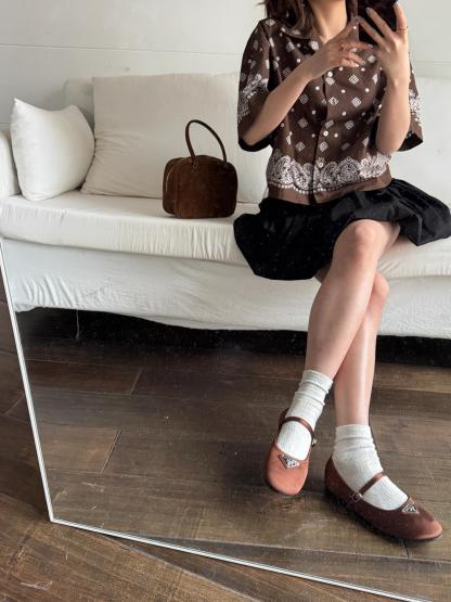 M style Hawaiian holiday style Cuban short-sleeved shirt