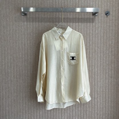 C style Embroidered sun protection shirt