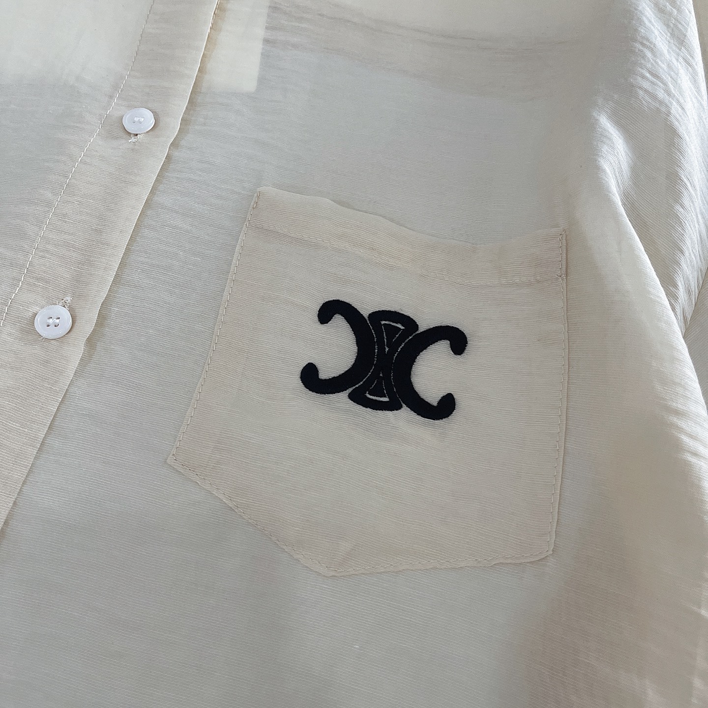 C style Embroidered sun protection shirt