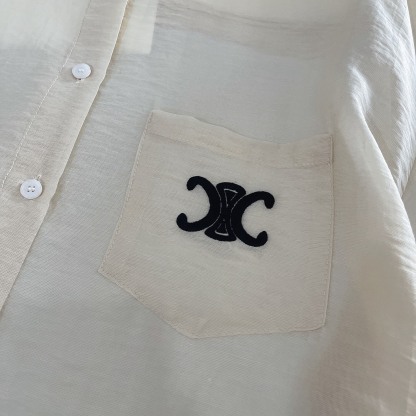 C style Embroidered sun protection shirt