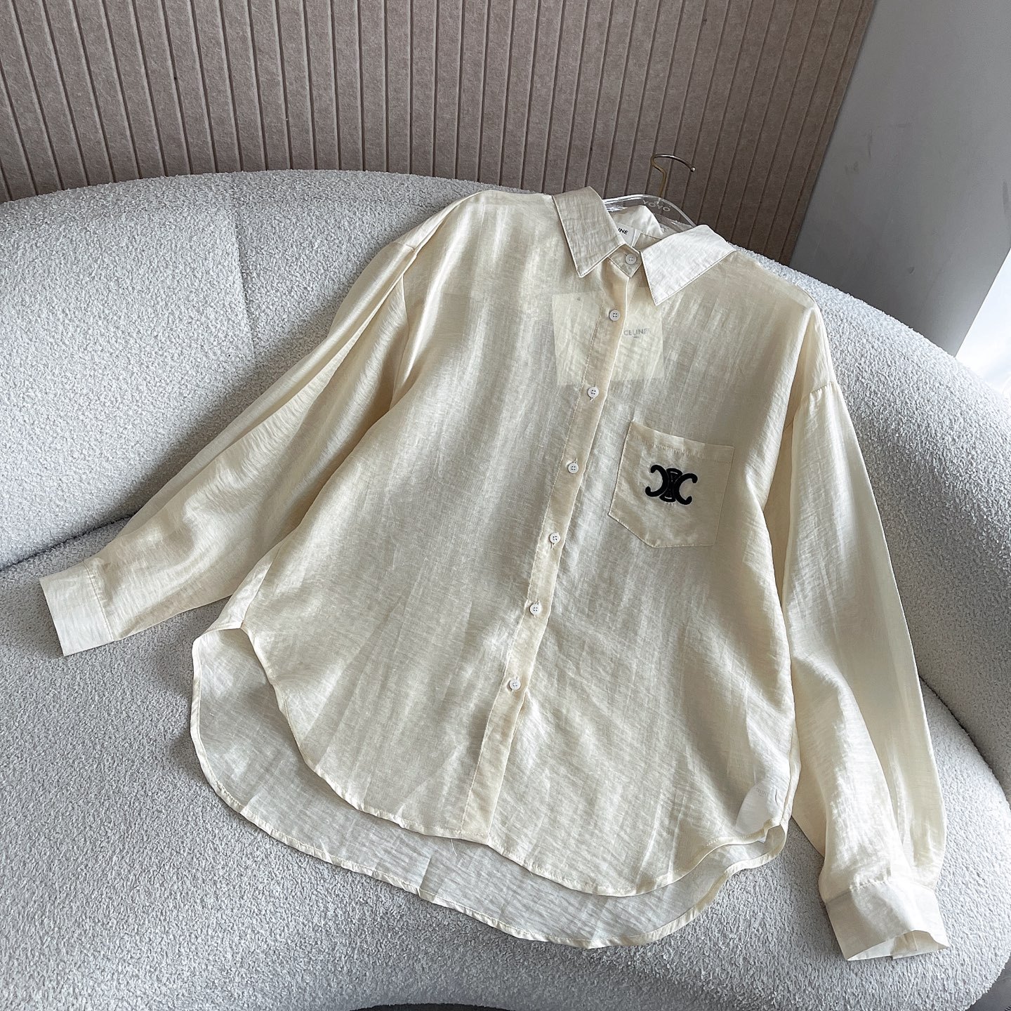C style Embroidered sun protection shirt