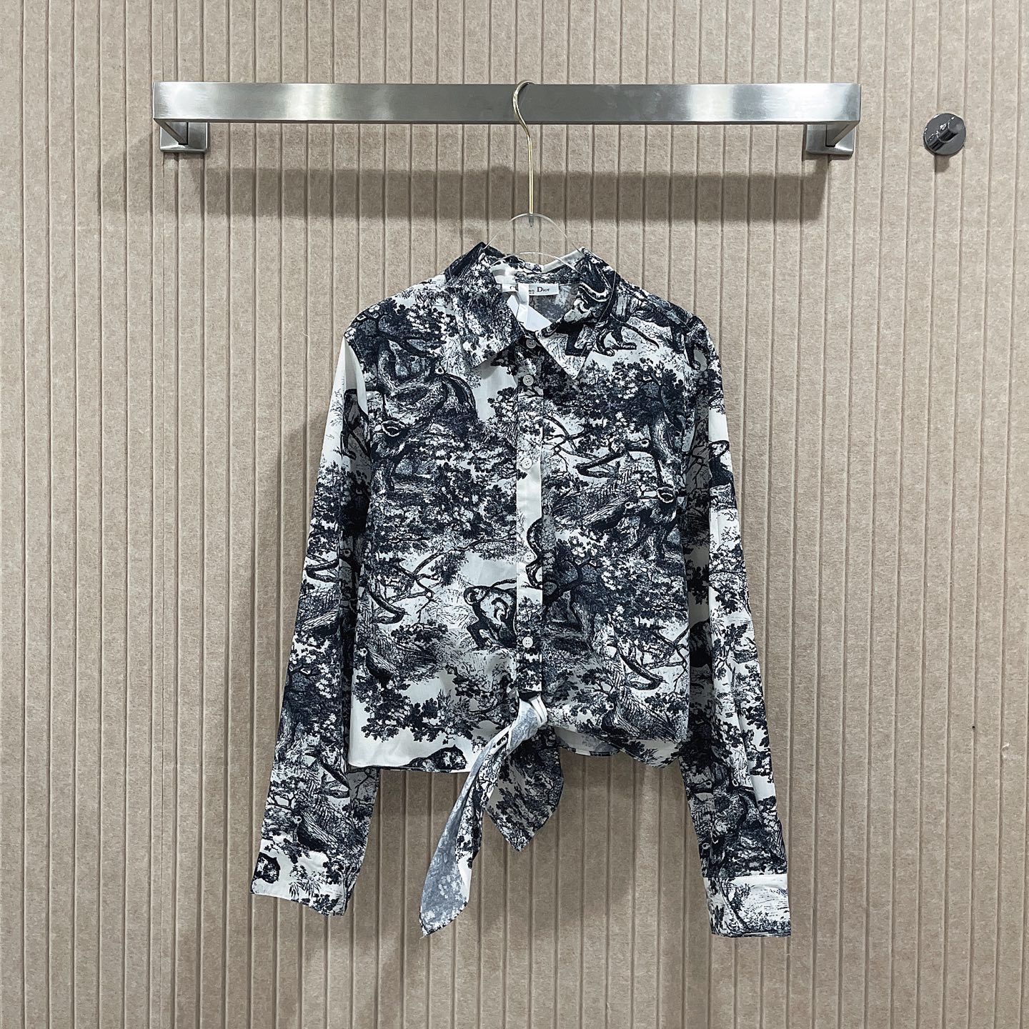 D style Reactive Print Knot Shirt