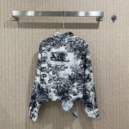 D style Reactive Print Knot Shirt