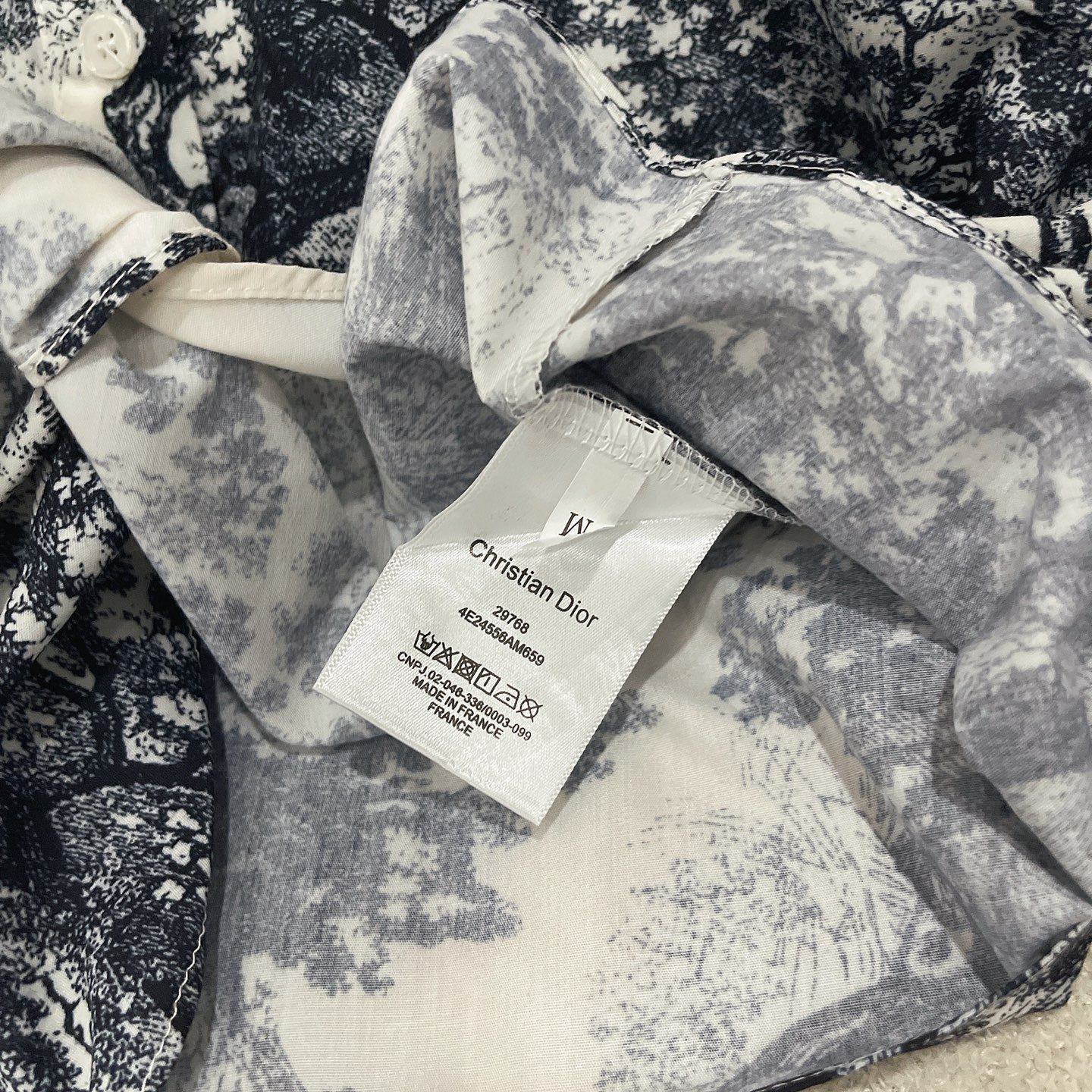 D style Reactive Print Knot Shirt