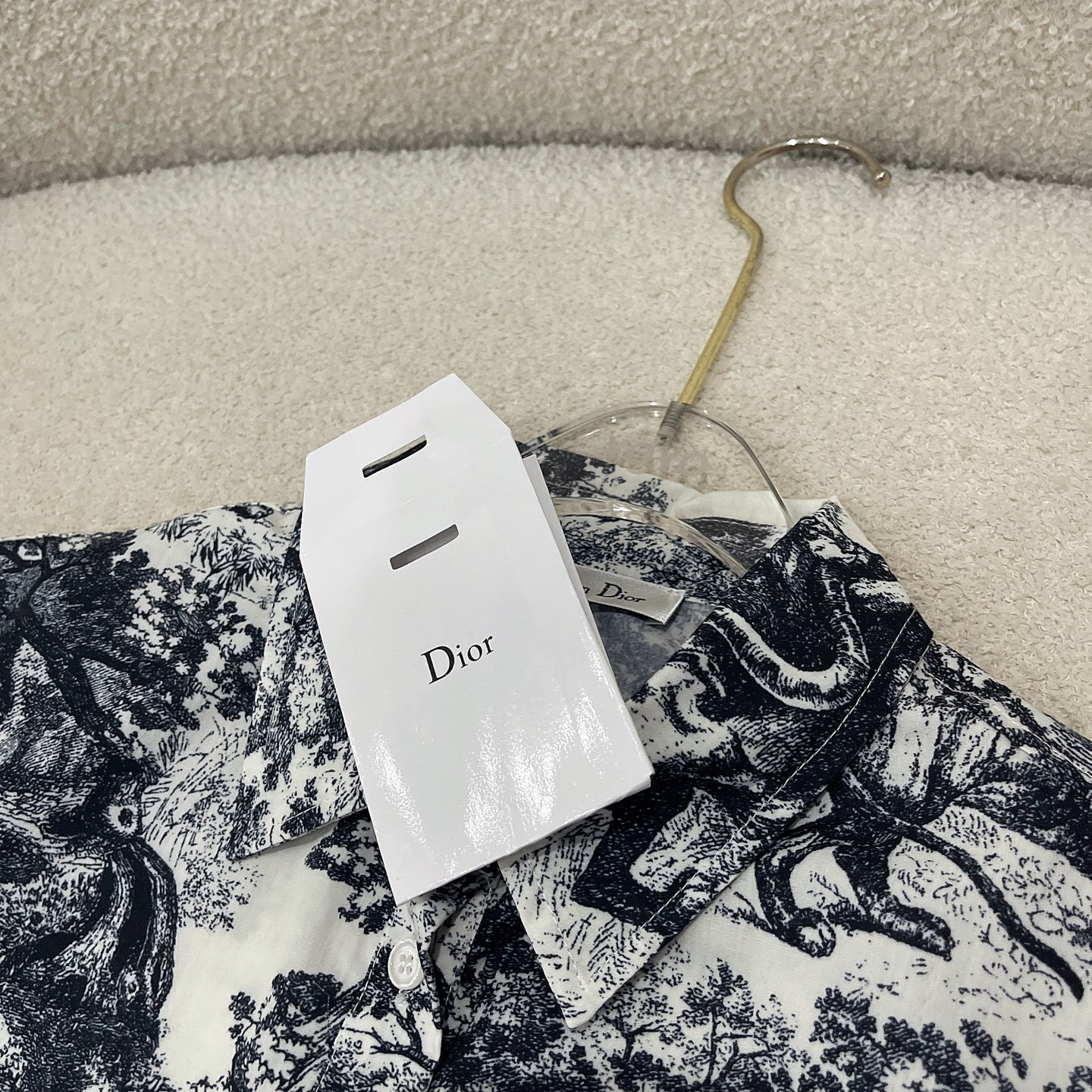 D style Reactive Print Knot Shirt