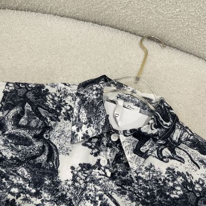 D style Reactive Print Knot Shirt