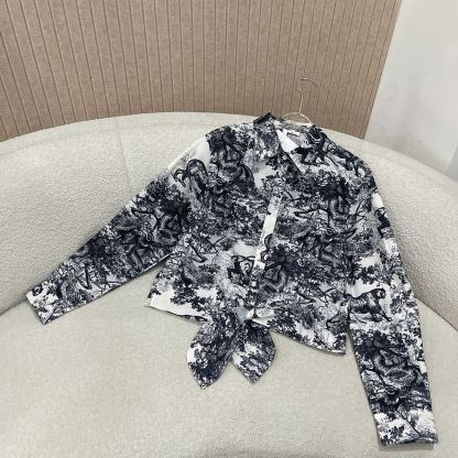D style Reactive Print Knot Shirt