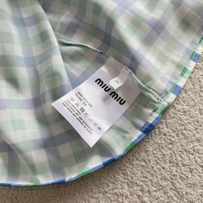 M style Check short-sleeved shirt