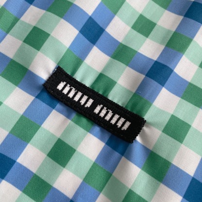 M style Check short-sleeved shirt