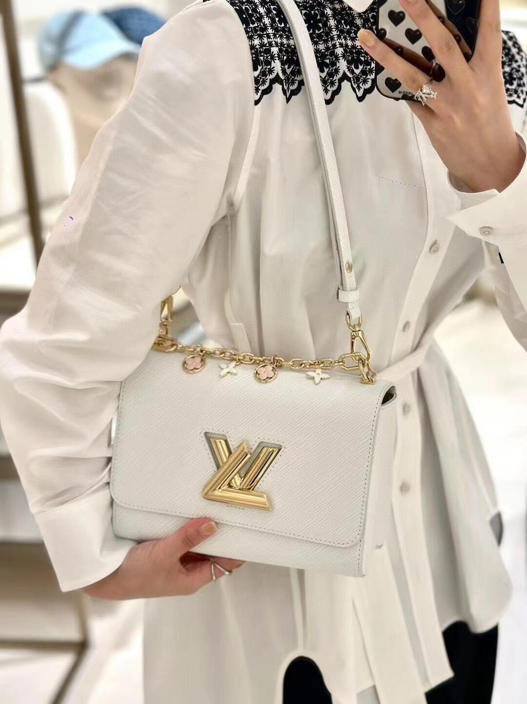 L style Shoulder embroidery tie dress