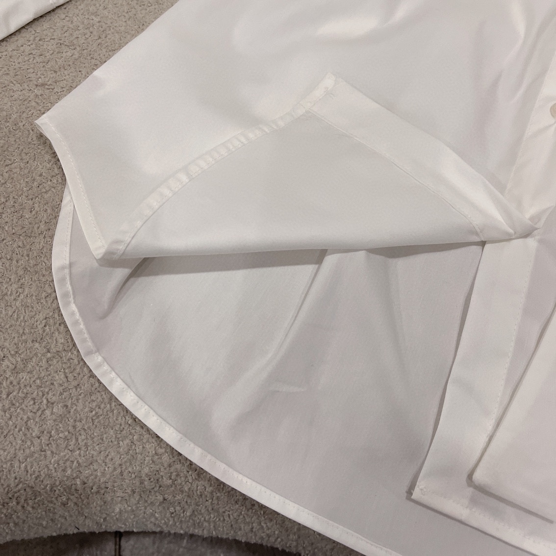 L style Shoulder embroidery tie dress