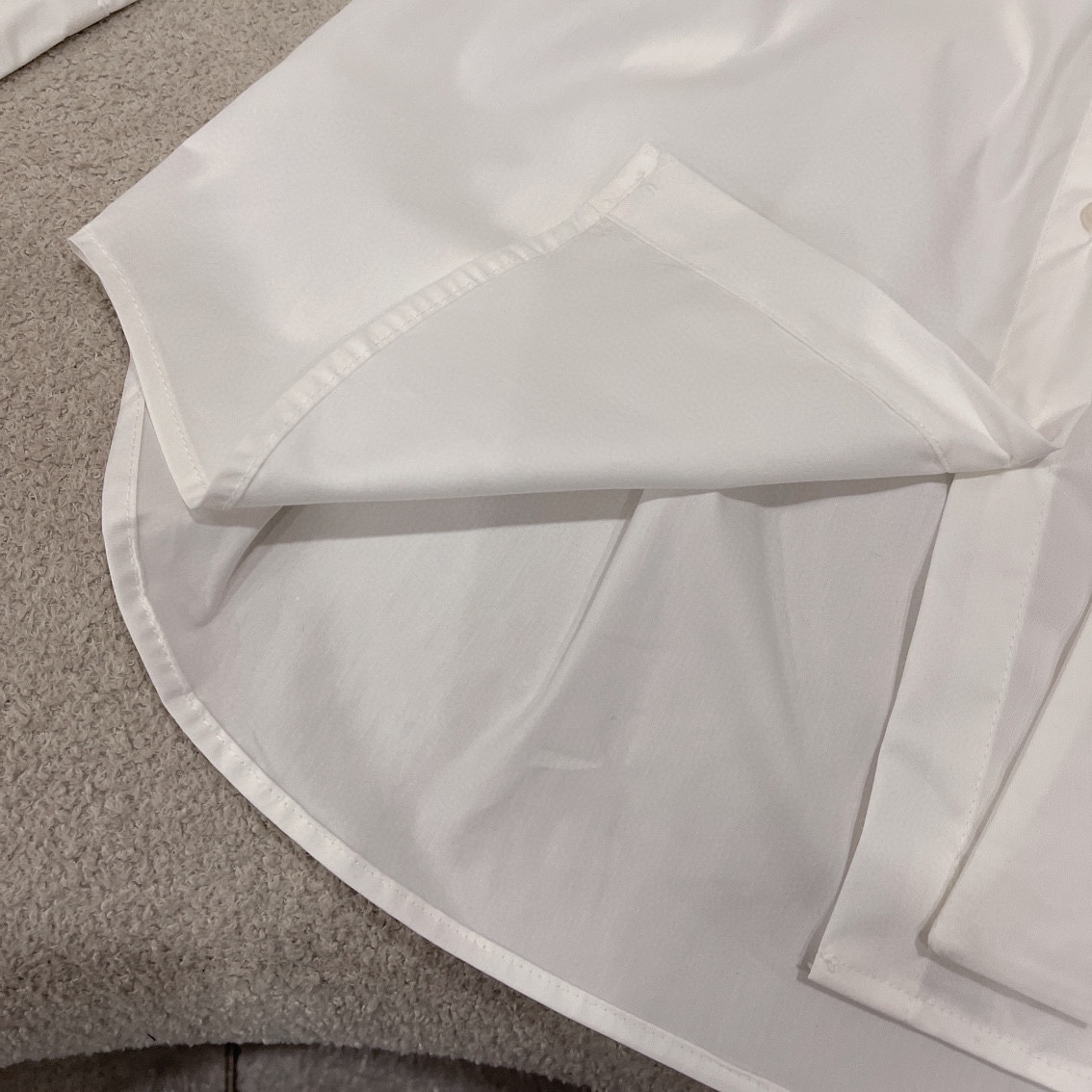 L style Shoulder embroidery tie dress