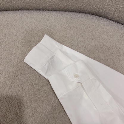 L style Shoulder embroidery tie dress