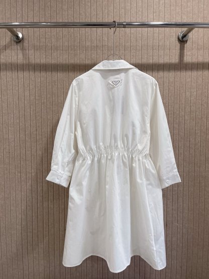 P style Minimalist white dress